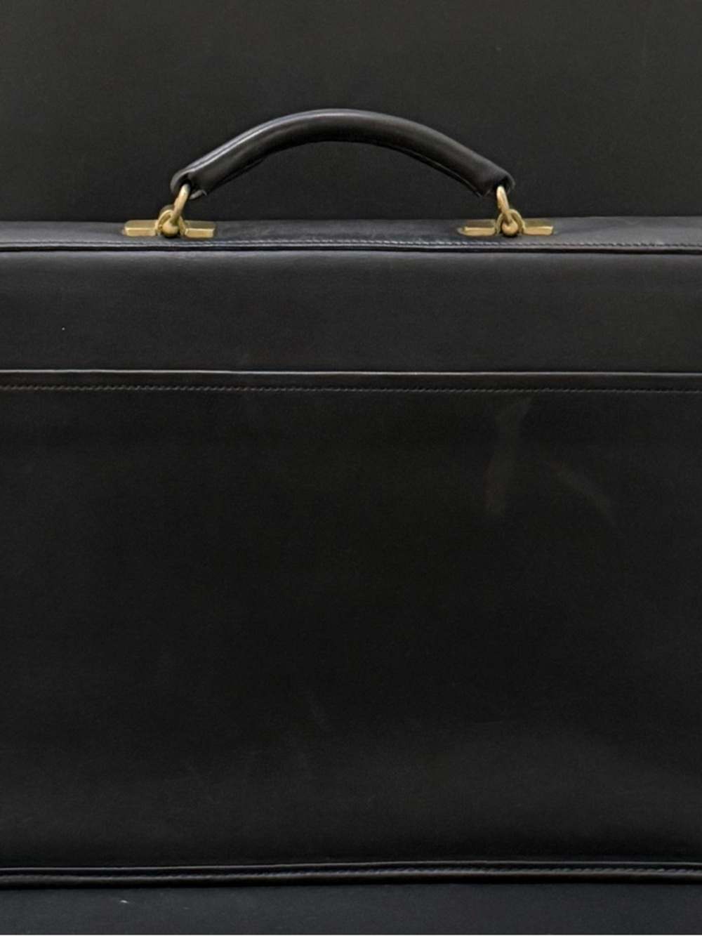 Vintage 90’s COACH Black Leather Diplomat Attache or Business Attaché Briefcase - Picture 4 of 16